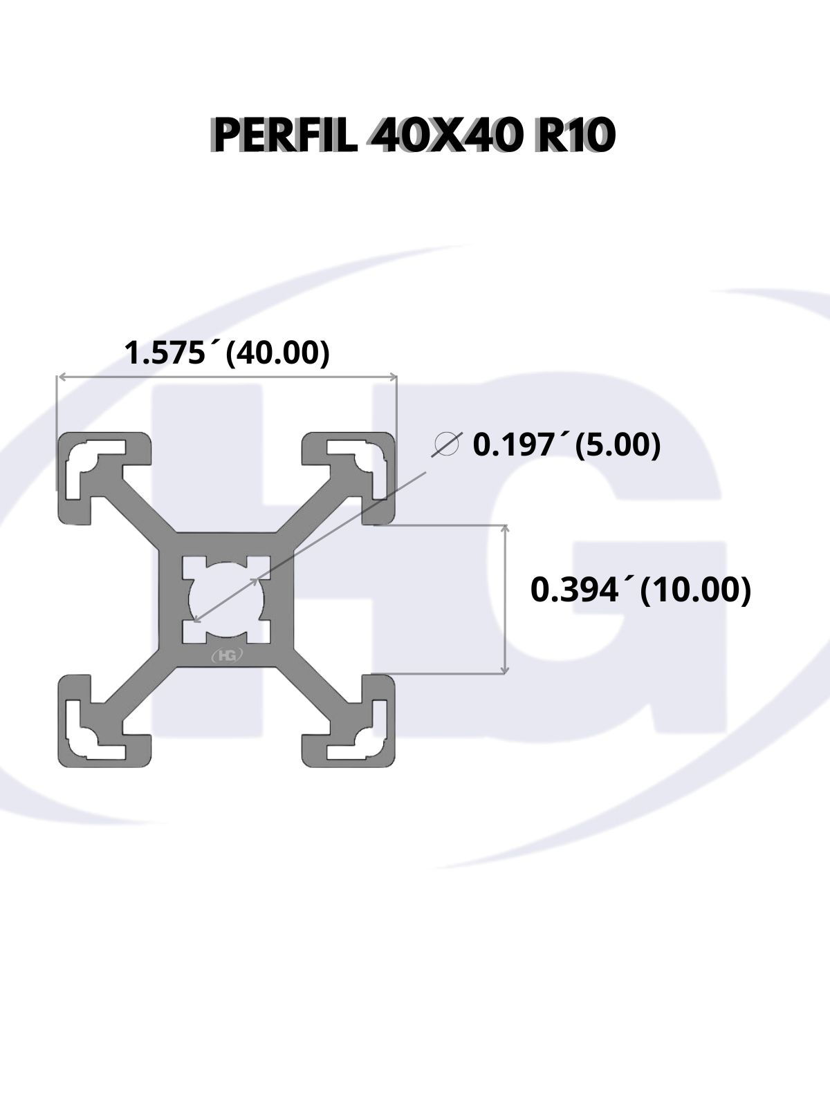 STRUCTURAL PROFILE 40X40 - Image 2