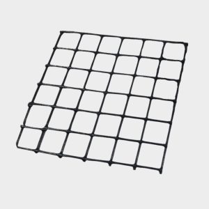 MALLA CUADRICULADA RECUBIERTA PVC NEGRA 1"
